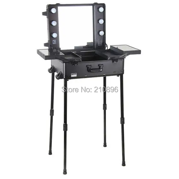 

Makeup case with lights aluminum box aluminum makeup vanity box