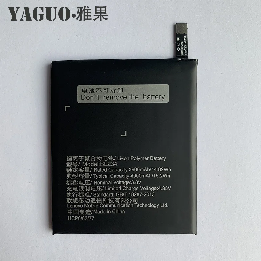 

2019 New Original Full 4000mAh BL234 battery BL 234 for Lenovo A5000 Vibe P1M P1MA40 P70 P70t P70-T P70A P70-A