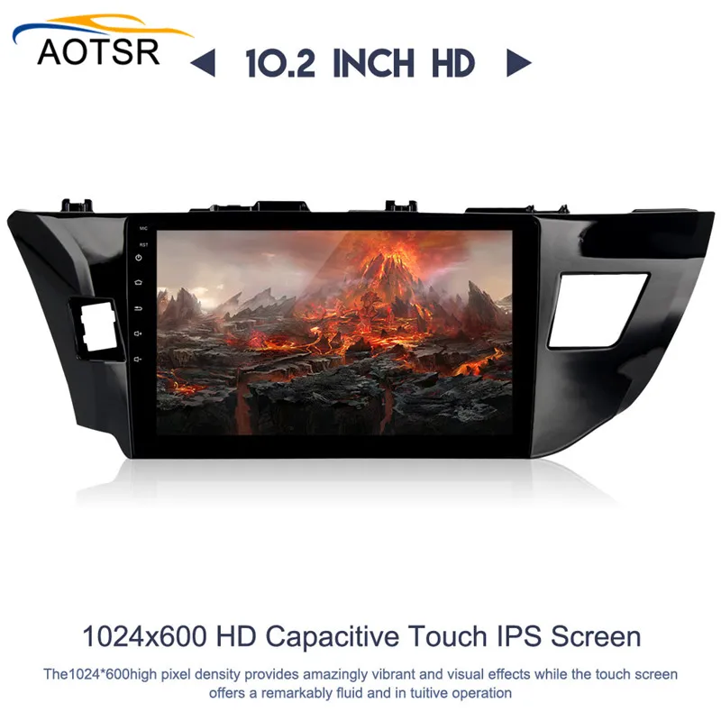 Clearance 10.2" Android 8.0 Car GPS Radio Player head unit for Toyota Corolla 2014 2015 2016 with OCta Core 4GB+32GB Autostereo Multimedia 7