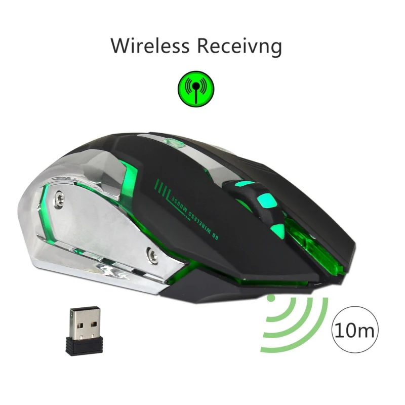 

Newest Wireless Blutooth Gaming Mouse Backlight Breathing Comfort Gamer Mice for Computer Desktop Laptop PC for Pro Gamer