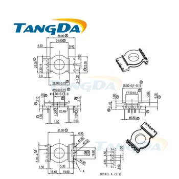 

Tangda POT POT3311 Type 5+5 pin 10P Bobbin magnetic core + skeleton ferrites Power Transformer housing PC40 Vertical type
