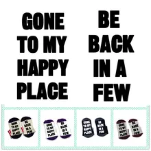 The Gone To My Happy Plate Be Back в нескольких удобные хлопковые носки унисекс Мужские и женские носки