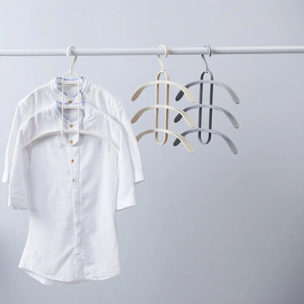 

3 Layers Creative Hangers Anti-slip Multiple Layer Trousers Pants Hanger Closet Rack Clothing & Wardrobe Storage Hanger Dropship
