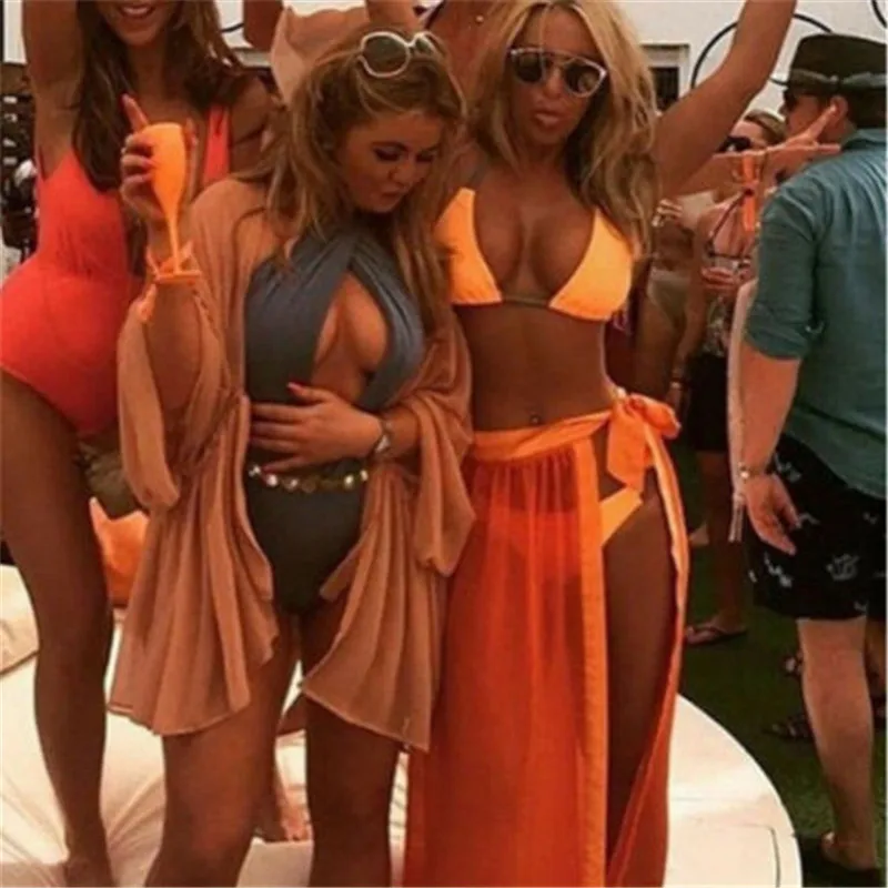 Sexy Beach Skirts Women Beach Dress Sarong Bikini 2024 Beach Cover Up Wrap Skirts Lady Towel Open-Back Swimwear Cover Ups 3