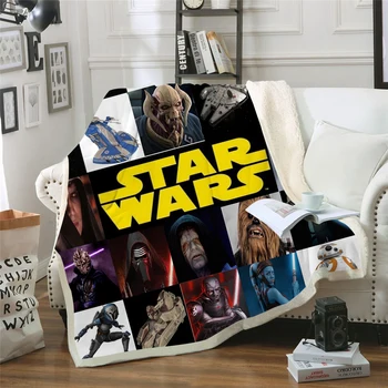 

Star Wars Fighter 3D Printed Sherpa Blanket Couch Quilt Cover Travel Bedding Outlet Velvet Plush Throw Fleece Blanket Bedspread