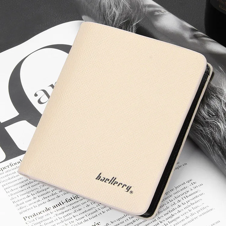  Top High Quality Men Wallets And Purses Man Leather Wallet Pocket Coin Purse Solid Men's Carteras portafoglio uomo Baellerry 
