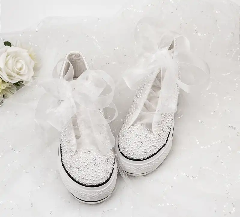 bridal canvas shoes