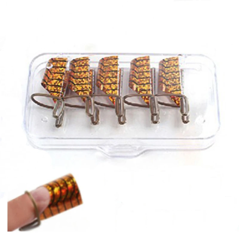 

5 Pcs/Pack Professional Nail Form Tips Nail Art Guide Form Acrylic Tip Gel Extension Sticker Nail Polish Curl Form