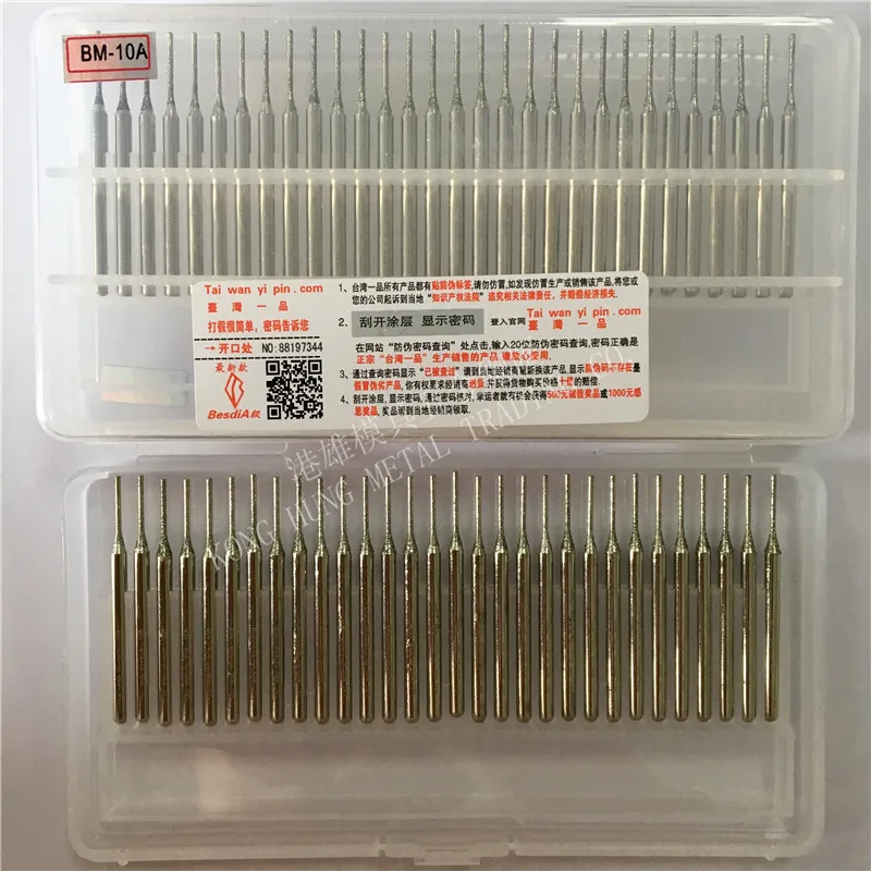 

30pcs/set Diamond Grinding Burrs BM-10A mounted points Rotary Tool Engraving Etching Abrasive tool Dremel Accessories