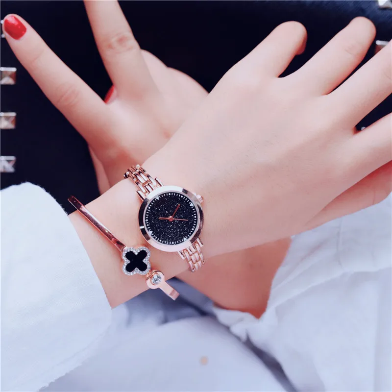 

Simple shiny small dial women watches luxury quartz female clock 2018 BGG brand women's fashion stainless steel bracelet watch
