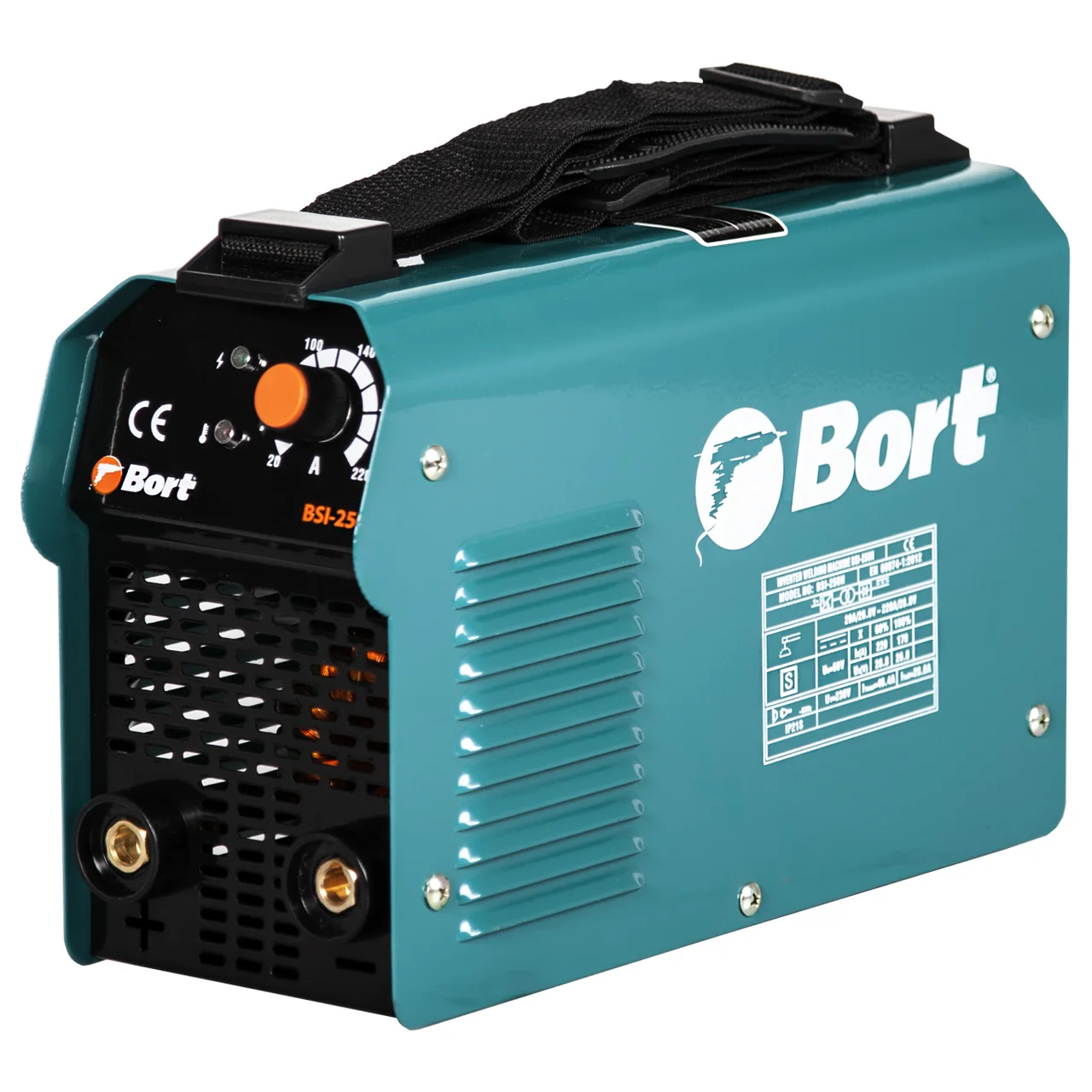 Аппарат сварочный инверторный Bort BSI-250H (Диапазон тока 10-220А, мощность 7100Вт, электроды толщиной до 5 мм, сварачная маска)