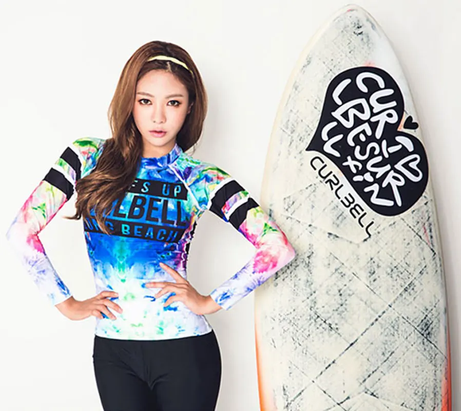 مجموعة من 2 قطعة المرأة طفح الحرس كم طويل قميص وكامل الداخلي مبطن الجري التزحلق سباحة دعوى الشمس uv حماية