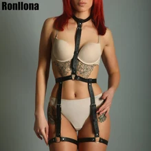 Кожаный ремень для женщин, для тела, клетка для связывания, подтяжки для женщин, сексуальный бандаж, Дамский Пояс, фетиш, грудь, нижнее белье, Эротический бюстгальтер