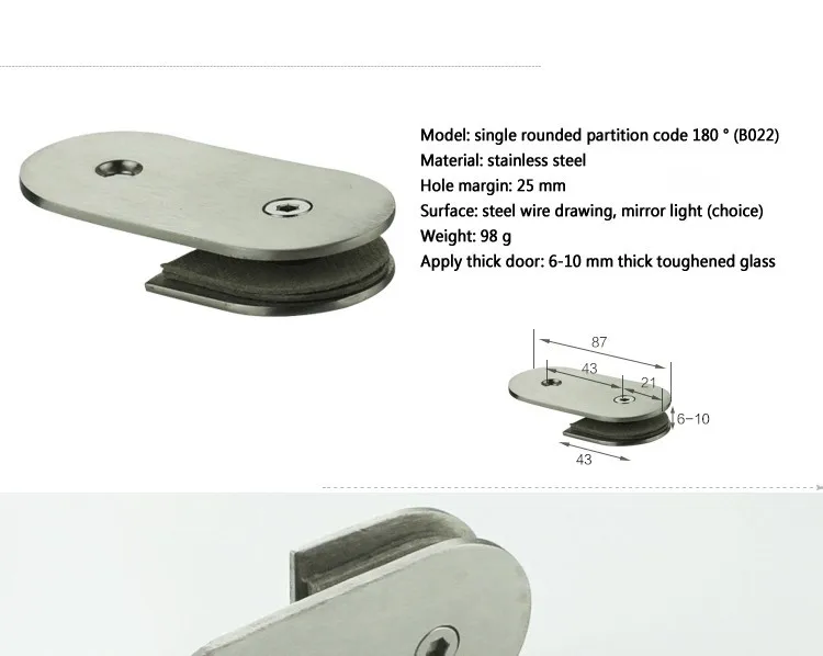 180 Degrees Hm Y180s Round Stainless Steel Glass Clamp Glass Clips Glass Partition Glass Railing Clamp 4 Pieces Lot Railing Details Partition Screenpartition Organizers Aliexpress