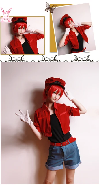 Anime Cells At Work Cosplay Hataraku Saibou Red Blood Cell White Blood Cell  Sekkekkyu Platelet Kesshoban Costume Uniform Set - AliExpress