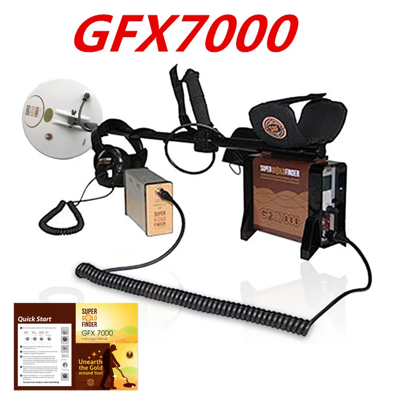 

GFX-7000 High Performance Underground Metal Detector Gold Finder, Deep Earth Gold Scanner Gold King Metal Detector GFX7000