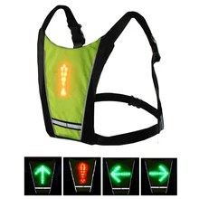 Светоотражающий жилет безопасности водонепроницаемый 48 светодиодный сигнал ночной бег жилет для спорта на открытом воздухе бег/Ночной прогулки/велоспорт жилет пальто