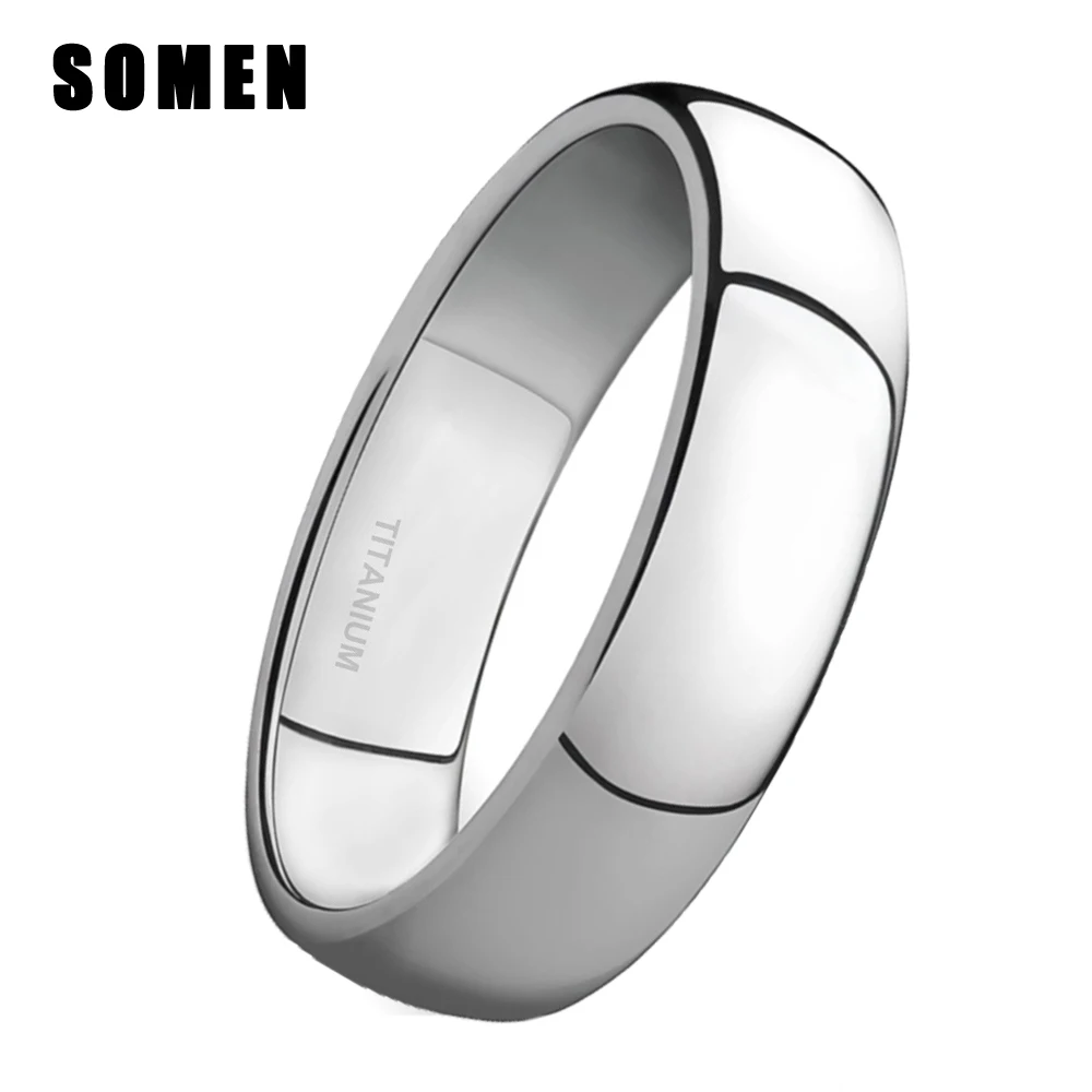 

Women 4MM Silver Titanium Rings Wedding Engagement Band Promise Ring Brushed Sizes 4-15