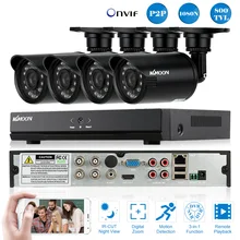 KKmoon 4CH 1080N/720 P AHD DVR NVR HDMI цифровой видеорегистратор+ 4 шт. 800TVL IR Водонепроницаемая камера видеонаблюдения для системы видеонаблюдения