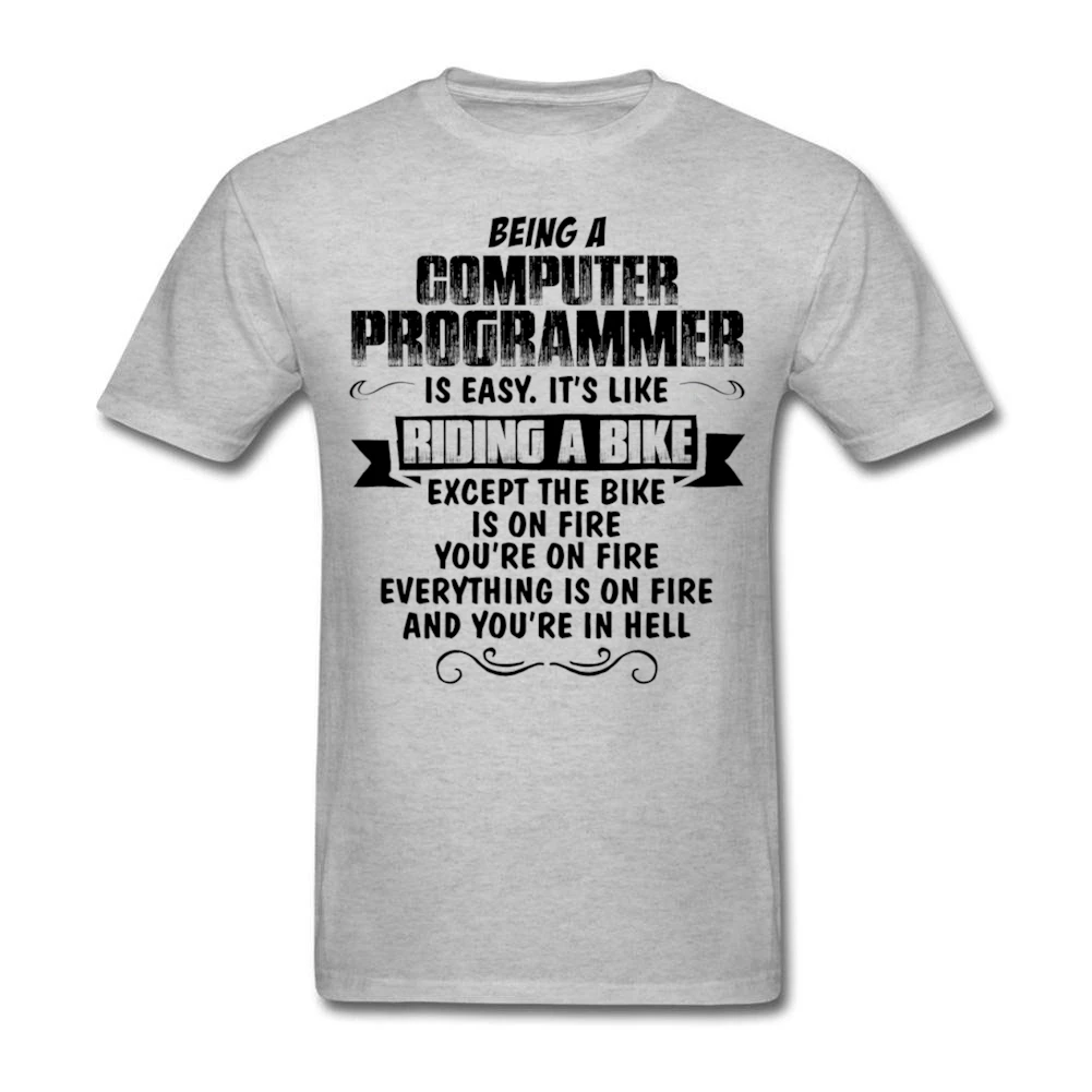 Male Men's Design Being A Computer Programmer t shirt