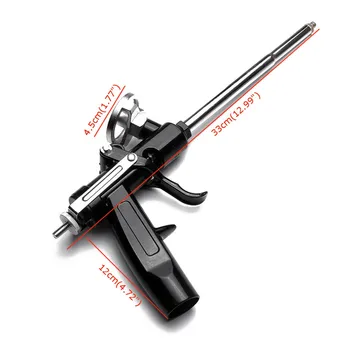 

PU Expanding Foam Guns Applicator Spray Application Cleaner Chrome 10 L/min For Filling Sealing and Insulating Small Gaps New