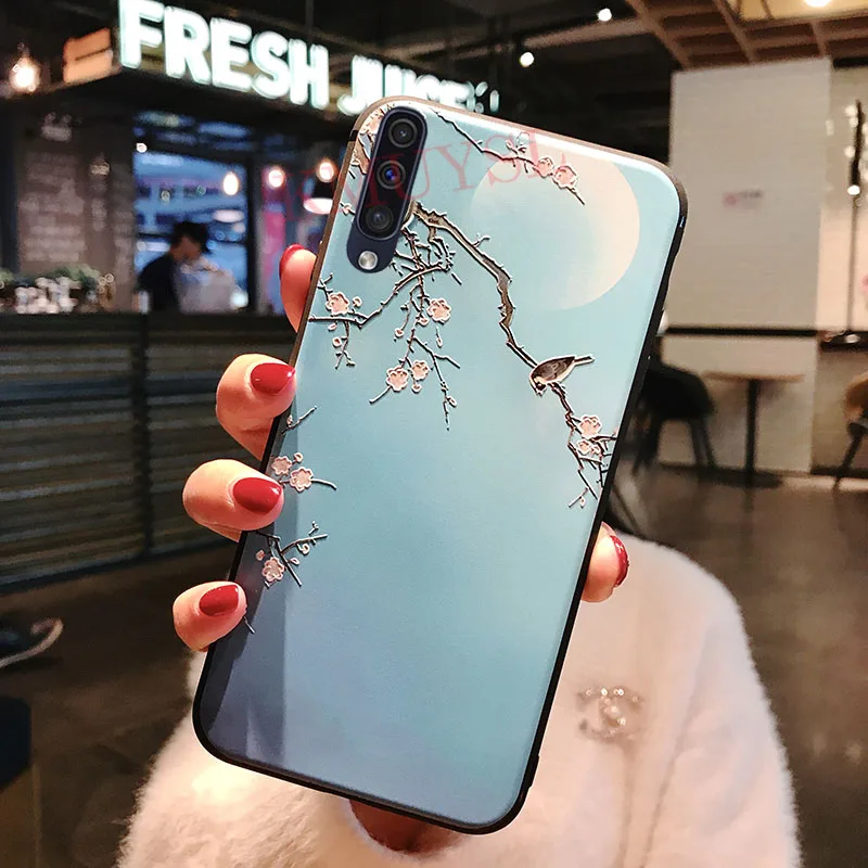 Чехол s для samsung A50 3D роза цветок картина Coque для samsung Galaxy A70 A40 A30 A20 A10 M10 M20 A7 чехол для телефона - Цвет: 10