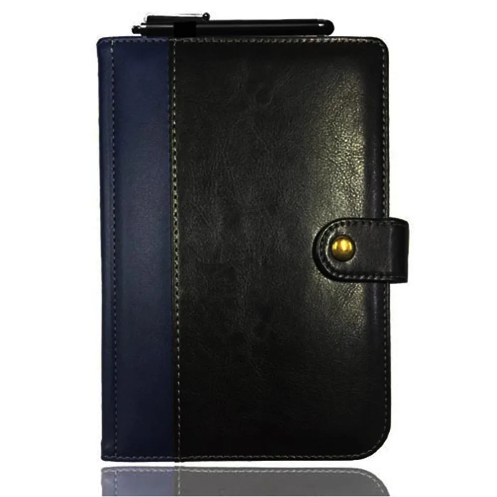 Откидной Чехол для Pocketbook 631 Plus Touch HD и HD 2 eReader 6 дюймов, Магнитный чехол из искусственной кожи, хороший размер, pb 631, Подарочный стилус - Цвет: Black