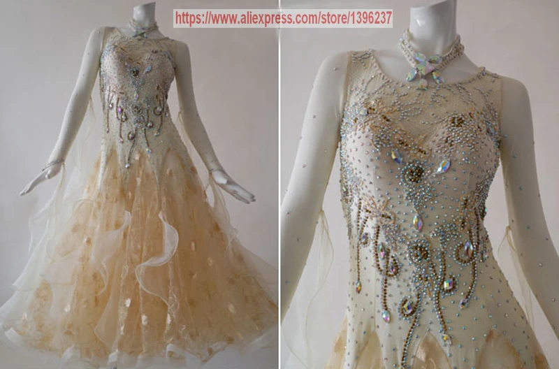 

Ballroom Dance Dress Adult 2017 New Design Tango Flamenco Waltz Modren Ballroom Stage Competition Dance Skirt Women