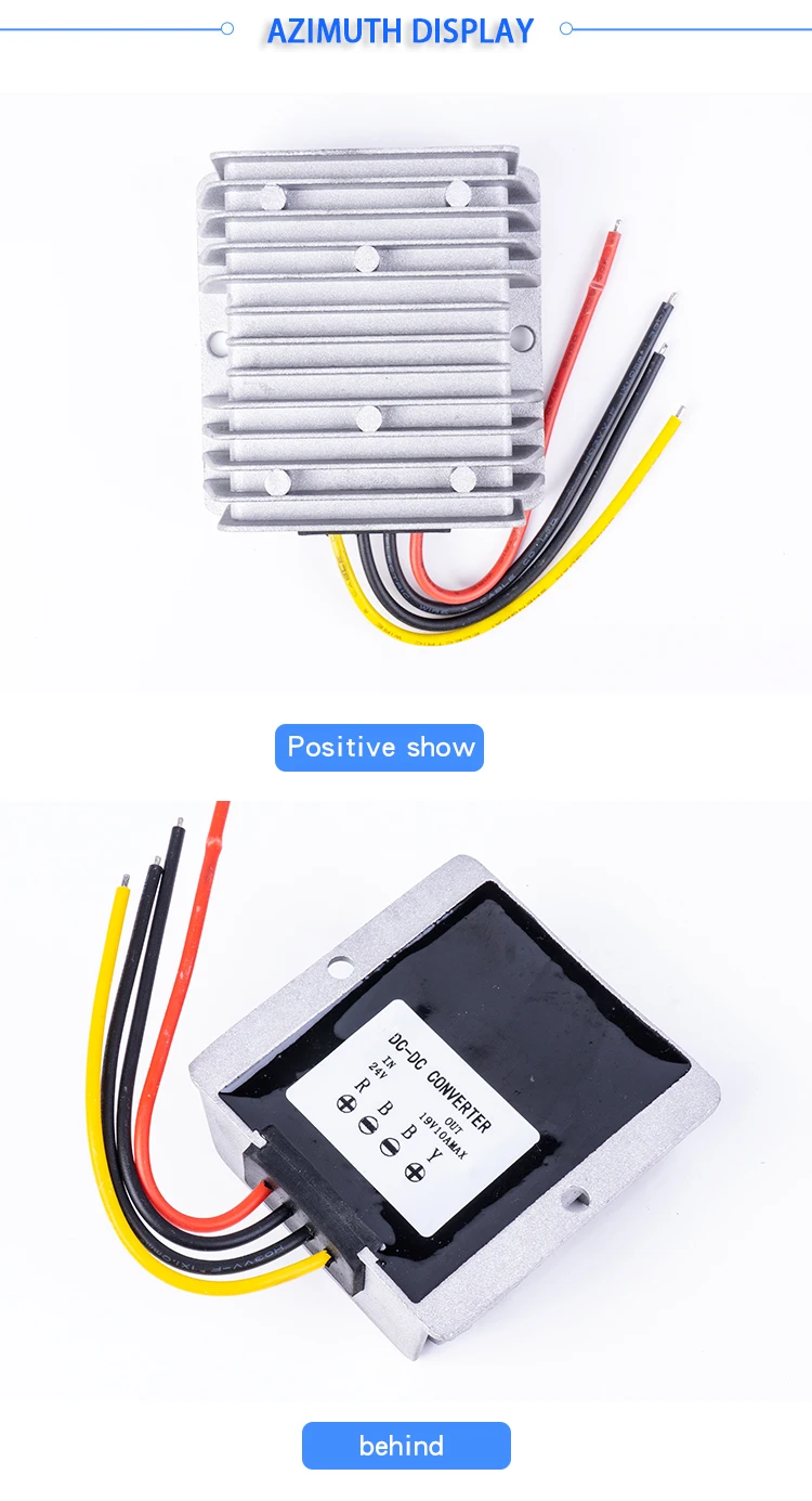 24V to 19V 5A 10A 15A понижающий преобразователь напряжения постоянного тока импульсный повышающий стабилизатор Водонепроницаемый Напряжение трансформатор для автомобиля Панели солнечные светодиодный светильник