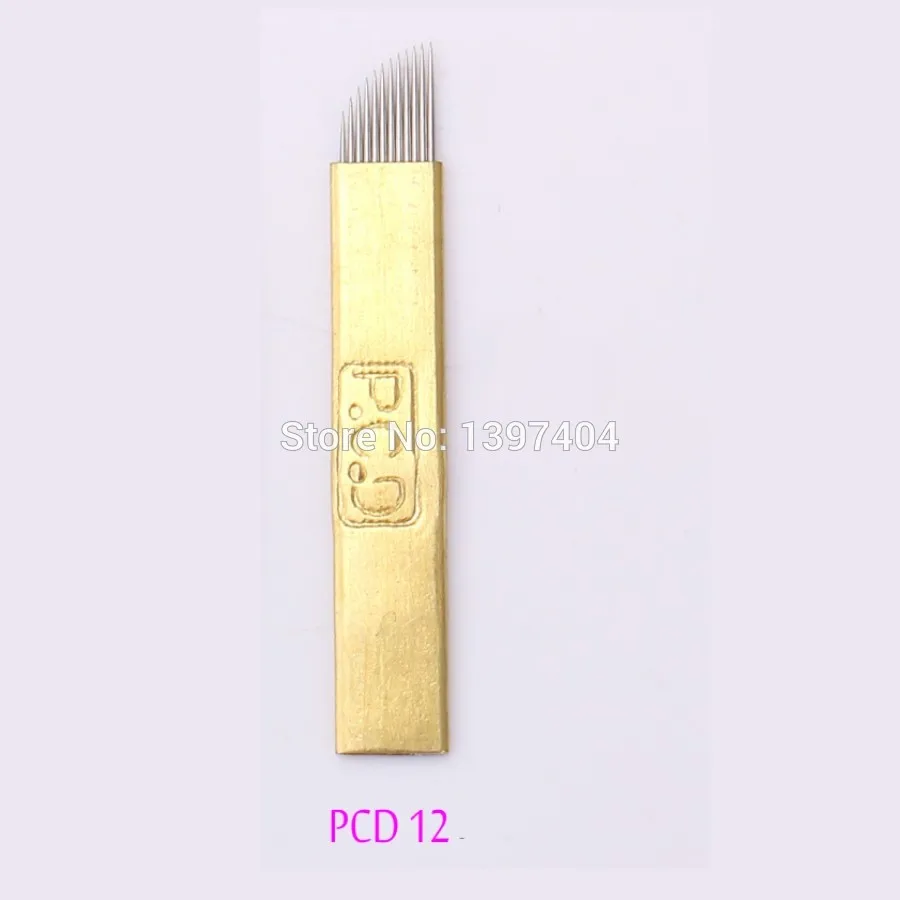Игла для татуировки PCD Coper 12 Pin/14Ppin одноразовое лезвие перманентного макияжа 3D