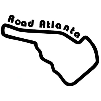 

17.8CM*12.8CM Road Atlanta Race Track Funny Vinyl Decal Car Sticker Decal Car Accessories Car Styling Black Sliver C8-1219