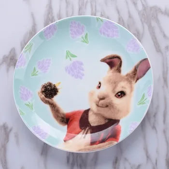 

Bone China Creative European 6 inch Plate Fruit Salad Snack Cake Ceramic Cute Cartoon Small Home Plate English Tableware