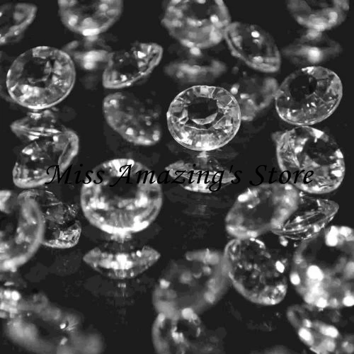 4.5mm Acrylic Clear Diamond Confetti Wedding Deco Supplies Table Scatter 2000Pcs 