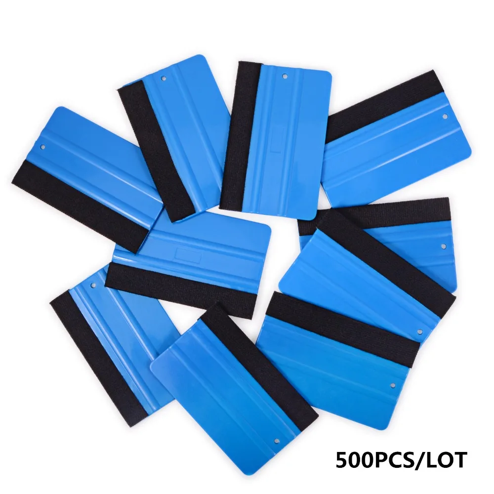 

Soft square scraper with felt flexible car styling wrapping tools squeegee size 12.6x8cm plastic-squeegee