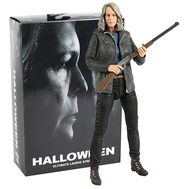 NECA Halloween Ultimate Laurie Strode Michael Myers Pumpkin With LED Light PVC Action Figure Toy Christmas Gift | Игрушки и хобби