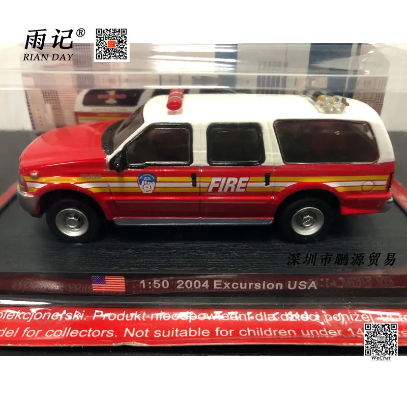 

AMER 1/50 Scale 2004 EXCURSION USA Fire Engine Diecast Metal Truck Model Toy For Collection/Gift/Kids