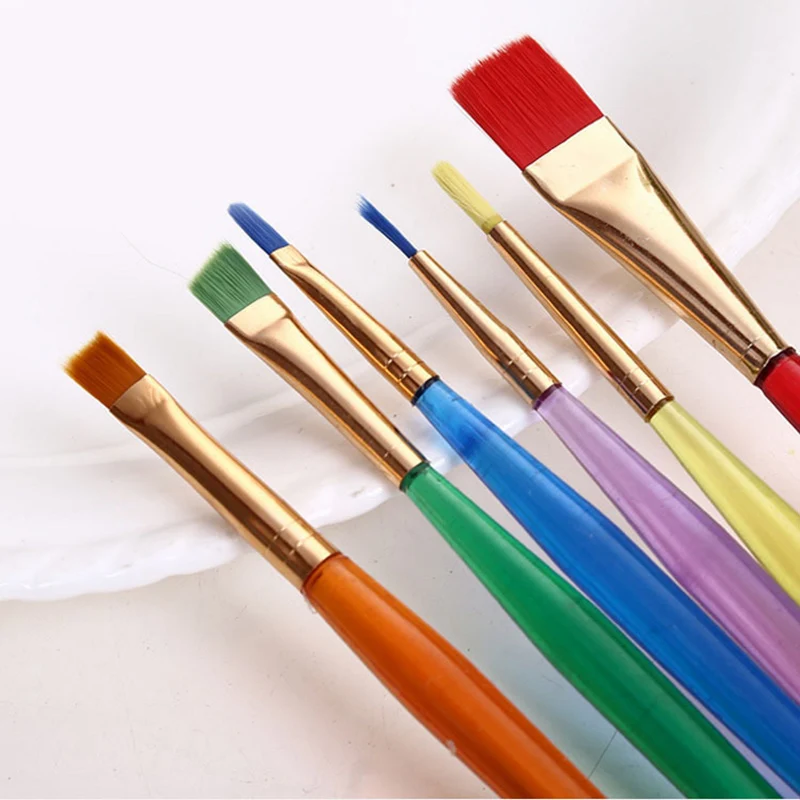 6pcs/set DIY Fondant Cake Brush Cake Decorating Painting Tool Icing Set