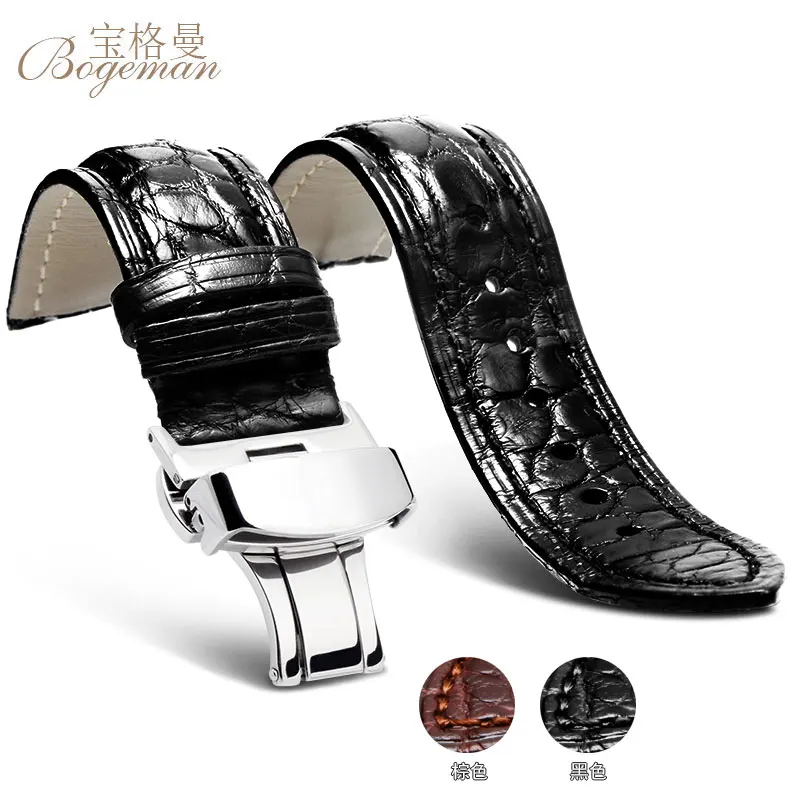 

Genuine crocodile strap leather watch strap for men or ladies watch accessories 22mm 18mm 20mm 24mm 16mm watch with black brown