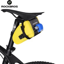 ROCKBROS Bicycle Saddle Bag Rainproof Foldable Reflective Bike Rear Top Tube MTB Cycling Seat Tail Bag For Bike Bicycl Accessory