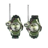 2Pcs Multi-functional Two Way Radio Toy with Compass Magnifier Reflector Walkie Talkie Toys Children Military Style Wrist Watch ► Photo 2/6