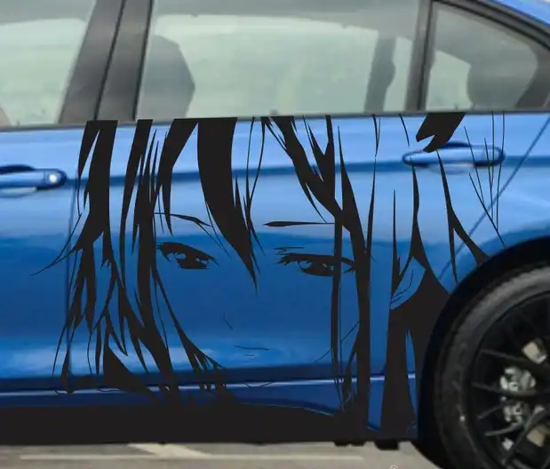 Car Decals Japanese Cartoon Anime Car Decoration Body Sticker Styling Covers Waterproof Vinyl Fresh No Color Fading Durable Car Decal Vinyl Waterproofcar Decoration Aliexpress