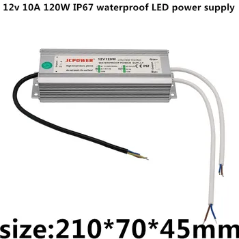 

AC100v-240v DC 12v 10A 120W 12v led strip led Module point Light string light big rain outdoor power switch power supply