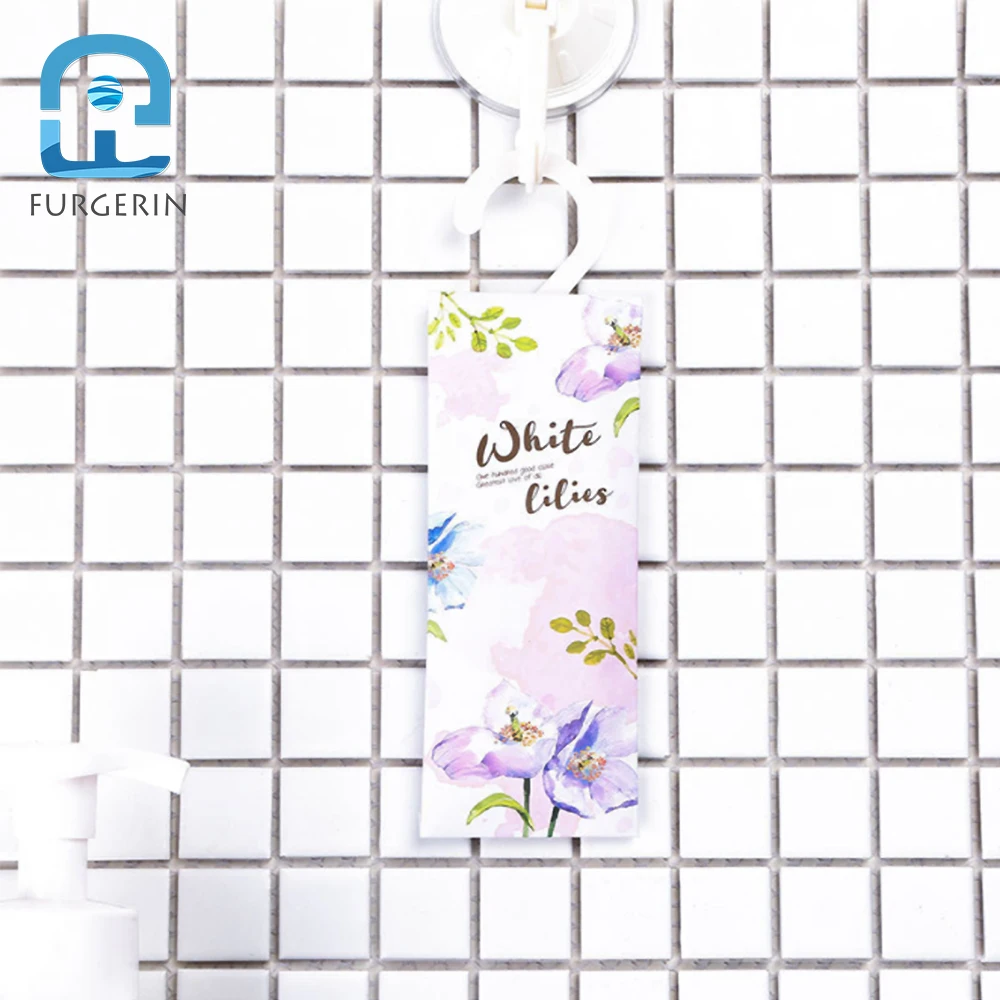 FURGERIN-Natural Air Freshener for Home, Hanging Lavender, Solid Air Refresher Sachets, Paper Bag for Car, Drawer, Wardrobe,