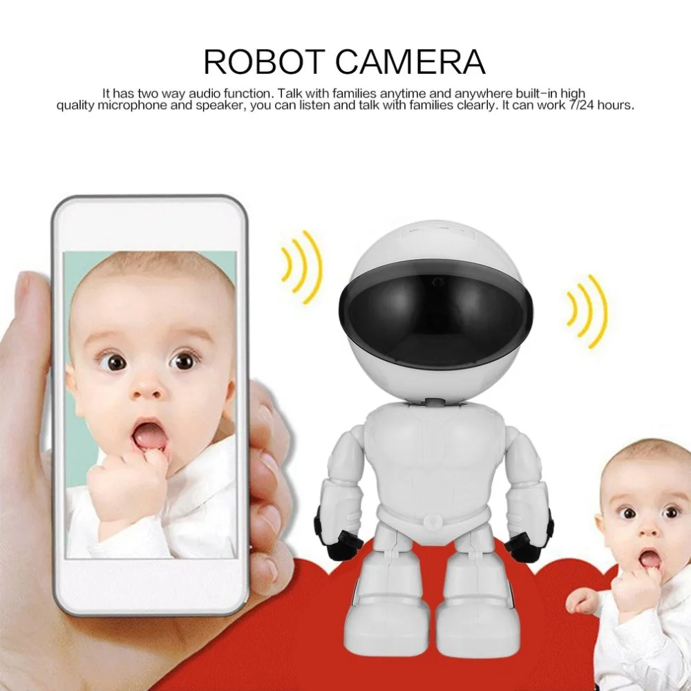 

1080P HD Network Camera Two-way Audio Wireless Network Camera Night Vision Motion Detection Camera Robot Pet Baby Monitor