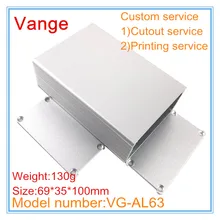 1 шт./лот электронный блок питания diy 69*35*100 мм 6063-T5 алюминиевый экструдированный профиль распределительные коробки для провода соединитель