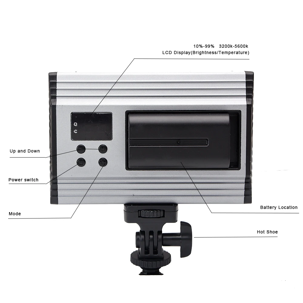 SETTO двухцветная температура 3200 K-5600 K регулируемая светодиодная лампа для освещения видео для камеры Canon Nikon sony с аккумулятором и зарядным устройством USB