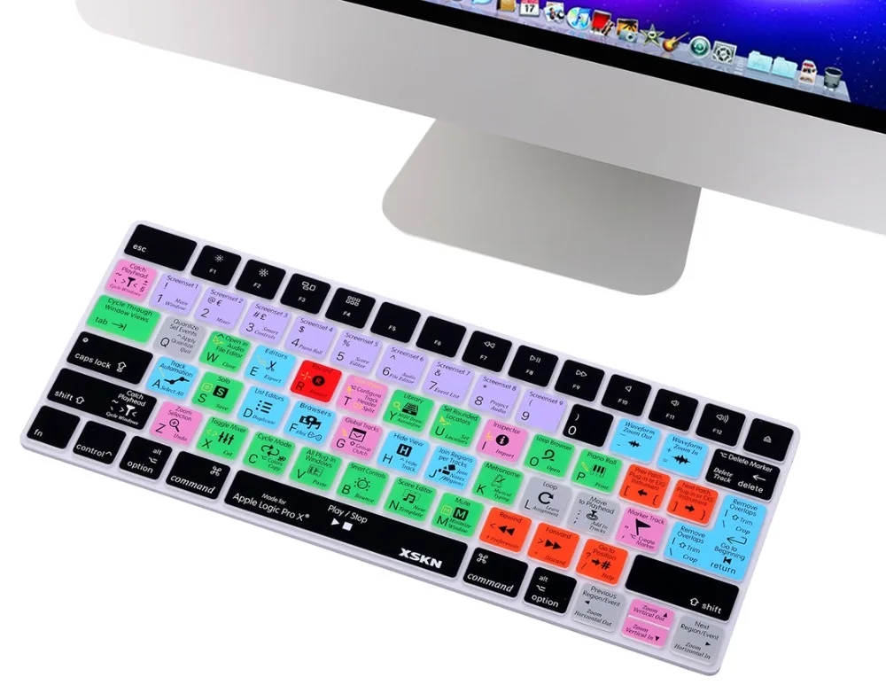 x atalho silicone teclado capa de pele,