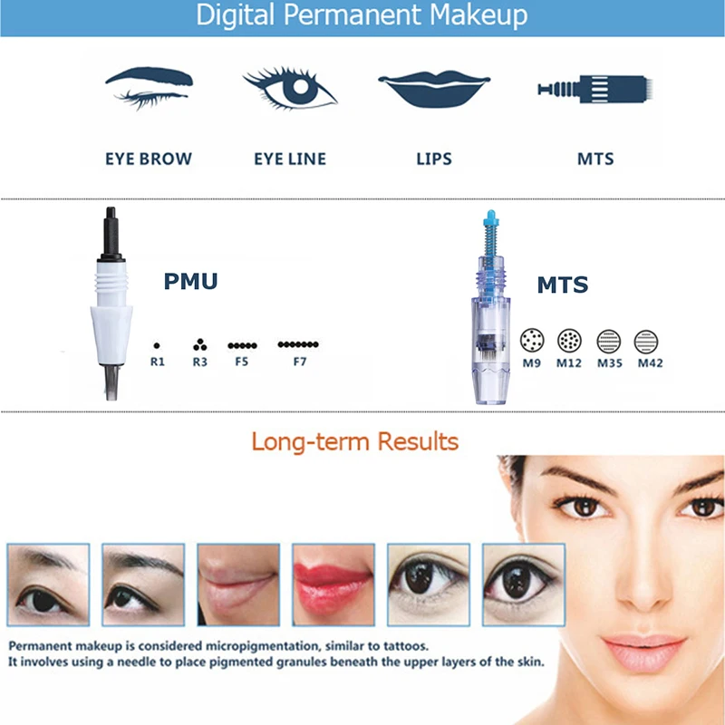 Agulha para v8 Artmex Dr. Caneta a3 Maquiagem Permanente Máquina Tatuagem Agulha Cartucho r1 r3 r5 f5 f7 Agulhas Pmu 50 Pçs v6 v3 12 Cheap Agulhas para tatuagem