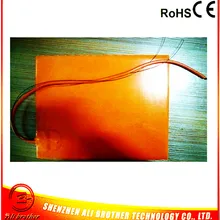 Силиконовый резиновый 3d принтер нагреватель 110 в 800 Вт 400*500*1,5 мм клейкий 1 лицевой 100 к термистор 1000 мм свинцовый провод поставляется с короткой стороны