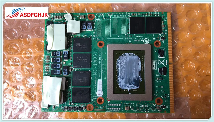 Оригинальный GTX 570M GTX570M для MSI 16F1 16F2 1761 GT680 GX680 GT683DX GT780 GX780 GT783DX VGA Видеокарта модуль